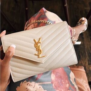 YSL Cassandre envelope flap wallet on chain